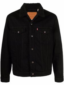 Levi's veste en jean à doublure lainée - Noir