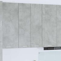 Hangkast met opslag Beton Grijs 60 x 31 x 100 cm Bewerkt hout