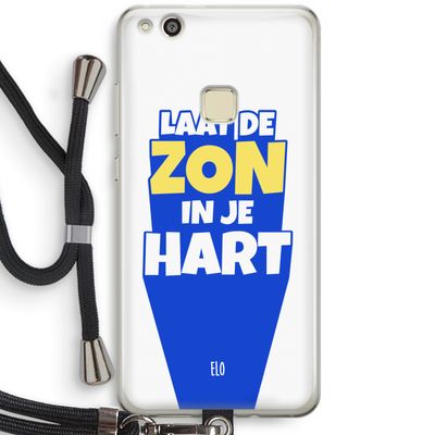 Laat de zon in je hart: Huawei Ascend P10 Lite Transparant Hoesje met koord