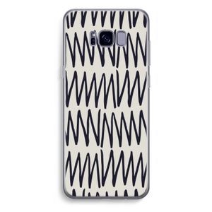 Marrakech Zigzag: Samsung Galaxy S8 Plus Transparant Hoesje