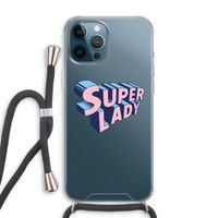 Superlady: iPhone 12 Pro Max Transparant Hoesje met koord