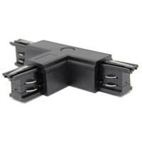 3-Fase Spanningsrail T-Koppeling Links - Zwart
