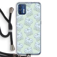 Octopussen: Motorola Moto G9 Plus Transparant Hoesje met koord