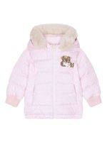 Dolce & Gabbana Kids panelled-design hooded jacket - Rose - thumbnail