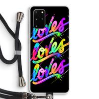 Loves: Samsung Galaxy S20 Plus Transparant Hoesje met koord