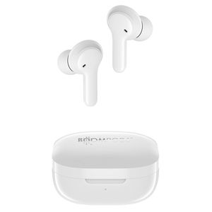 Boompods Bassline Compact In Ear oordopjes Bluetooth Wit Headset, Klankregeling, Volumeregeling, Bestand tegen zweet, Touchbesturing