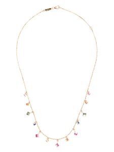 Suzanne Kalan collier Dangle en or rose 18ct serti de saphirs et de diamants