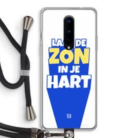 Laat de zon in je hart: OnePlus 8 Transparant Hoesje met koord
