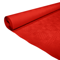 Papieren Tafelkleed Rood (1,19x8m) - thumbnail