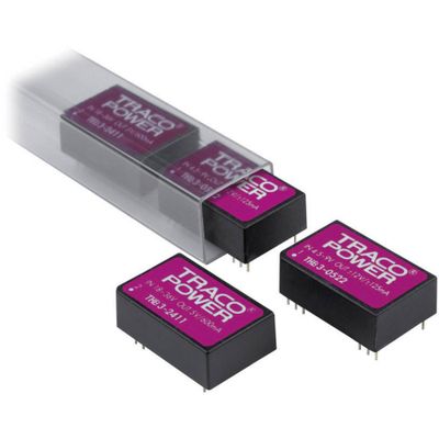 TracoPower THB 3-1215 DC/DC-converter, print 12 V/DC 5 V/DC 125 mA 3 W Aantal uitgangen: 1 x