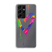 Melts My Heart: Samsung Galaxy S21 Ultra Transparant Hoesje