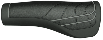 Herrmans line dd36 - ergonomisch verstelbaar fiets handvat (125mm) - zwart/grijs
