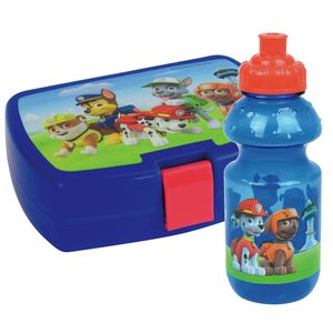 2x Kinder lunch set Paw Patrol van kunststof