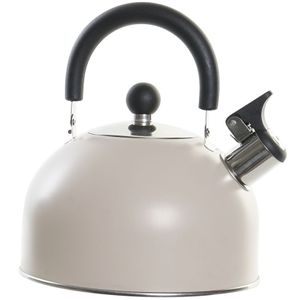 Items Kitchen Theepot Matcha - beige - inox - 2500 ml - fluitketel