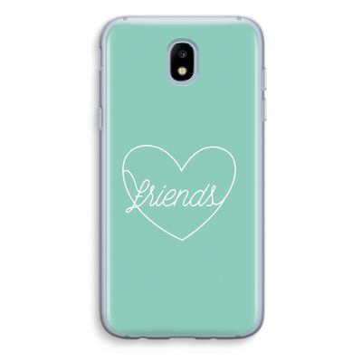 Friends heart pastel: Samsung Galaxy J5 (2017) Transparant Hoesje