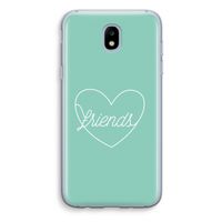 Friends heart pastel: Samsung Galaxy J5 (2017) Transparant Hoesje