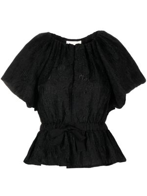 Ulla Johnson blouse à taille nouée - Noir