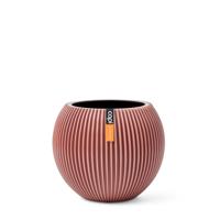 Vaas bol Groove 12x10 roze bloempot - Capi europe