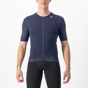 Castelli Premio black fietsshirt korte mouw blauw heren S