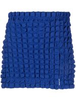 Eckhaus Latta jupe fendue à coupe courte - Bleu