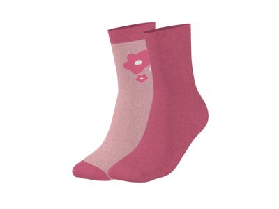 lupilu 2 Paar kinder sokken (Lichtroze, 23-26)