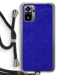 Majorelle Blue: Xiaomi Redmi Note 10S Transparant Hoesje met koord