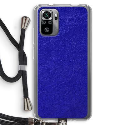 Majorelle Blue: Xiaomi Redmi Note 10S Transparant Hoesje met koord