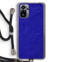 Majorelle Blue: Xiaomi Redmi Note 10S Transparant Hoesje met koord