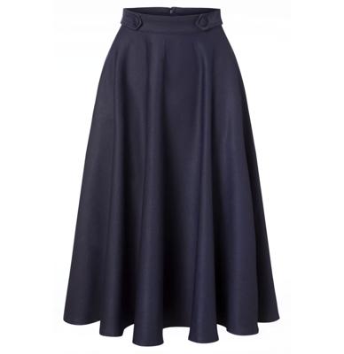 Banned Di Di Swing Skirt Night Blue -L