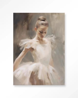 Posing Ballerina - Moderne Wanddecoratie | Artprint, Glass Art & Wandkleed