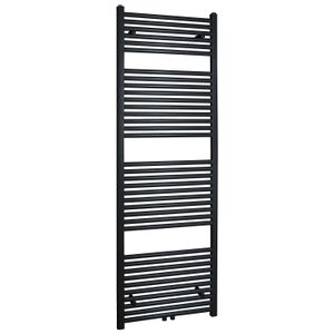 Sierradiator Wiesbaden Elara Mat Zwart 1817x600cm (midden/onder aansluiting)
