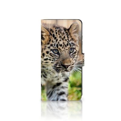 Samsung Galaxy S25 Ultra | Telefoonhoesje | Met pasjeshouder | Baby Luipaard