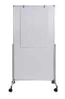 Maul Mobiel whiteboard MAULpro easy2move (b x h) 1000 mm x 1800 mm Wit Kunststof coating Aan beide zijden te gebruiken, Incl. wielen - thumbnail