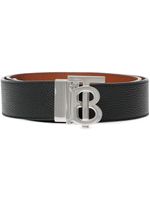 Burberry ceinture à boucle logo - Noir