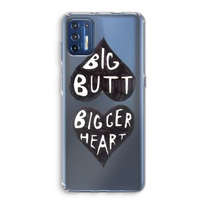 Big butt bigger heart: Motorola Moto G9 Plus Transparant Hoesje