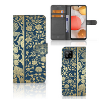 Samsung Galaxy A42 5G Hoesje Beige Flowers - thumbnail