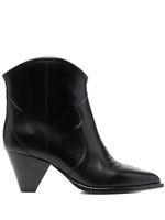 ISABEL MARANT bottes d'inspiration western en cuir 70 mm - Noir - thumbnail