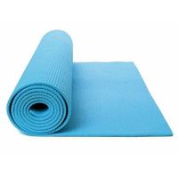Lichtblauwe yogamat/sportmat 180 x 60 cm   - - thumbnail