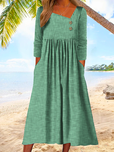 Jersey Casual Asymmetrical Loose Dress
