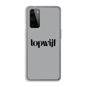 Topwijf Grijs Zwart: OnePlus 9 Pro Transparant Hoesje