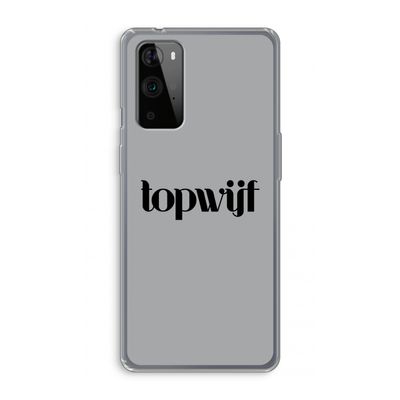 Topwijf Grijs Zwart: OnePlus 9 Pro Transparant Hoesje