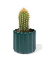 051 Bloempot Ø6.5x7cm Keramiek Aardewerk Donkergroen (donkergroen)