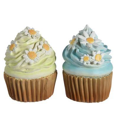 Decoris Beeld cupcakes polyresin