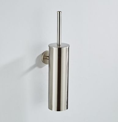 Toiletborstel SaniClear Inox | Wandmontage | Messing | Rond | RVS look