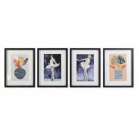 Schilderij DKD Home Decor (35 x 2,5 x 45 cm) (35 x 2 x 45 cm) (4 Stuks)