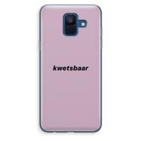 kwetsbaar: Samsung Galaxy A6 (2018) Transparant Hoesje