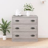 Dressoir 70x35,5x67,5 cm bewerkt hout grijs sonoma eikenkleurig