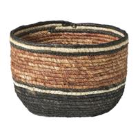 Mand gestreept - bruin/rood - ø28x18 cm Mand gestreept - bruin/rood - ø28x18 cm