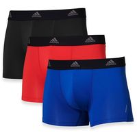 Adidas boxershorts active flex microfiber 3-pack blauw-rood-zwart - thumbnail