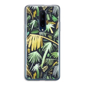 Tropical Palms Dark: OnePlus 7 Pro Transparant Hoesje
